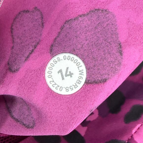 LULULEMON Base Pace High-Rise Crop 23" 14 Cheetah Camo Magenta Purple Multi - Picture 7 of 9
